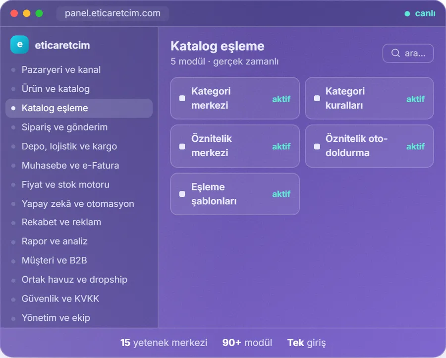 Operasyon ekranı: geciken sipariş ve kritik stok uyarıları